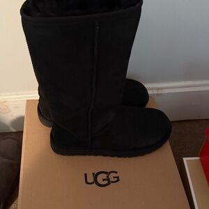 BRAND NEW TALL BLACK UGGS., SIZE 10